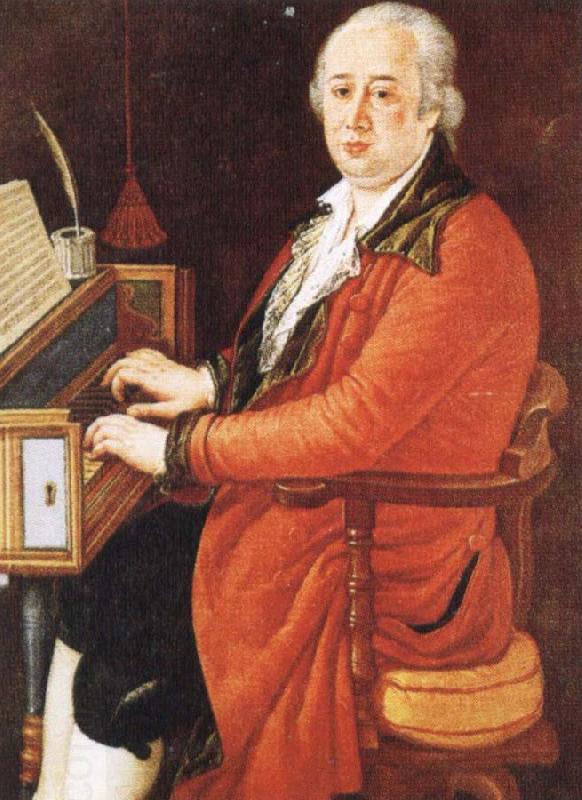 Johann Wolfgang von Goethe court composer in st petersburg and vienna playing the clavichord China oil painting art